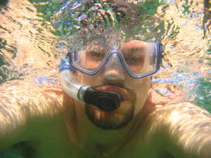 Scott snorkeling