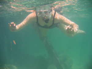 Jane snorkeling