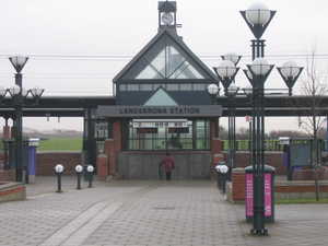 Train station in Landskrona, Sweden.  This is the town that Scott was working in.
