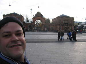 Scott by the famous Tivoli Gardens.